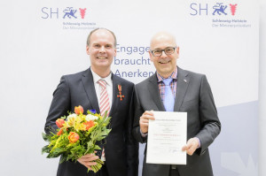 Hauke von Essen mit Ministerpräsident Torsten Albig 